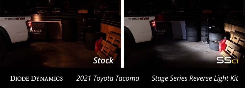 Toyota Tacoma Backup Light Kit - Rear - Diode Dynamics - Stage Series Reverse Light Kit - Red - `16-`23